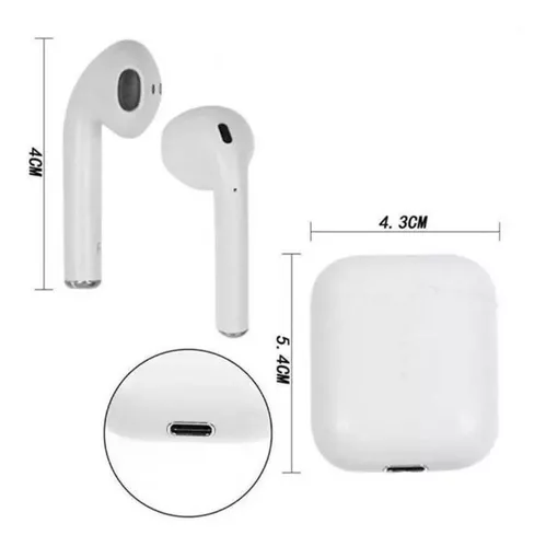 Fone De Ouvido Bluetooth Branco I12 Tws Sem Fio - Imagem 2
