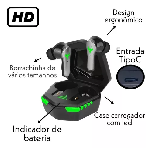 Fone Ouvido Bluetooh Erdots Altomex Gamer - Imagem 4
