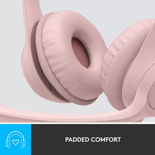 Fone de ouvido Headset H390 Usb Rose Logitech - Imagem 5